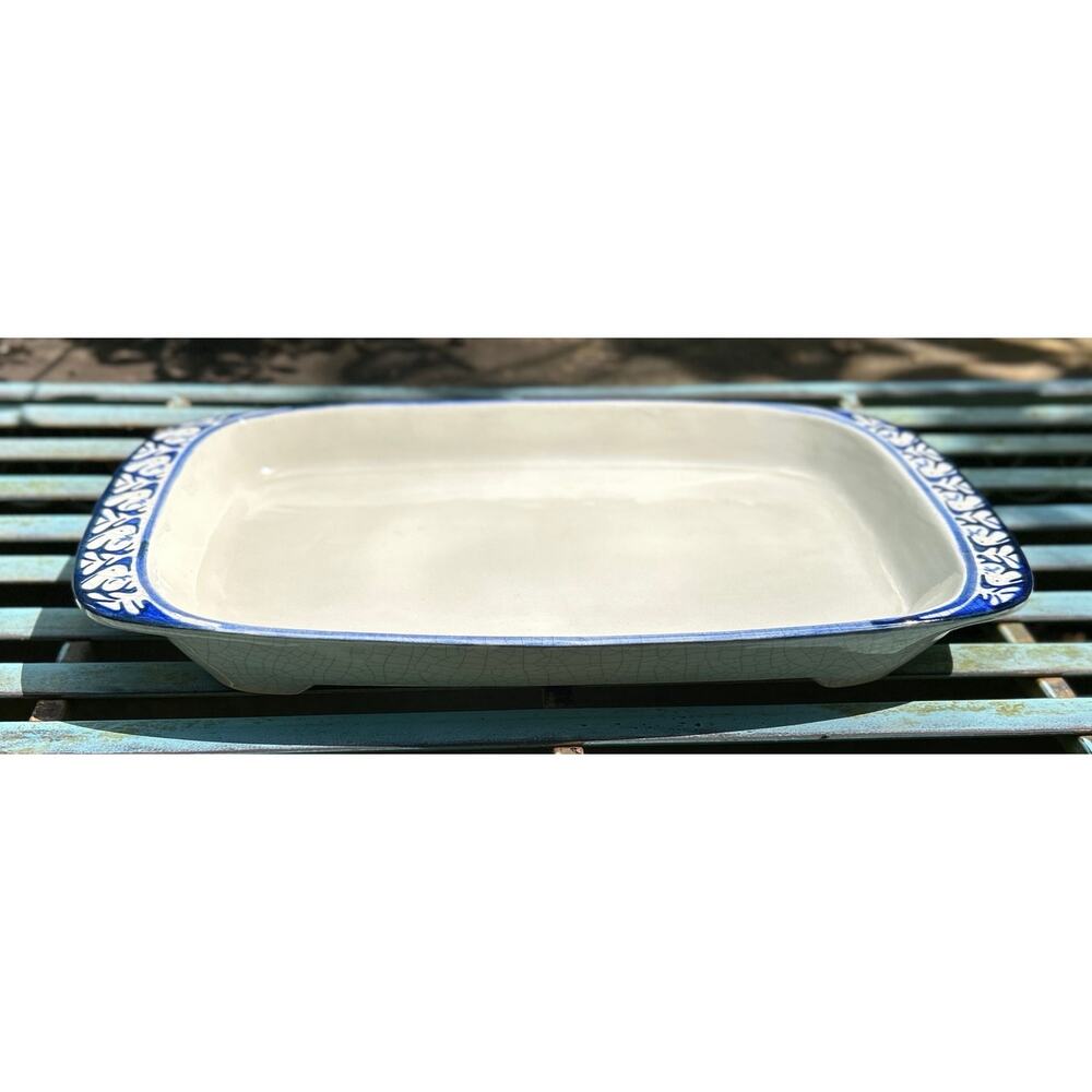 Vintage Dedham Pottery Style Rabbit Platter 1990 Nash Pottery